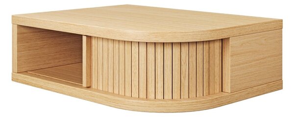 Comodino colore naturale con effetto rovere Farsta – Woodman