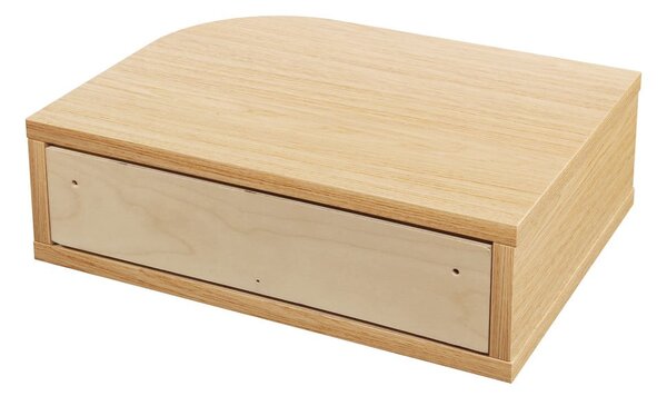 Comodino colore naturale con effetto rovere Farsta – Woodman