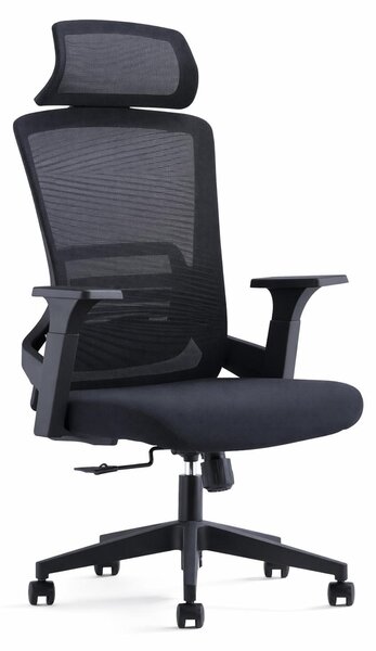Sedia da ufficio ergonomica con poggiatesta e braccioli regolabili