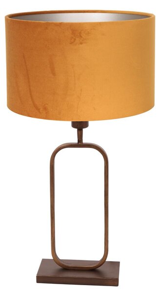 Lampada da tavolo - bronzo - Stang - metallo velluto - lampada da comodino - E27 - 4815BR - Steinhauer