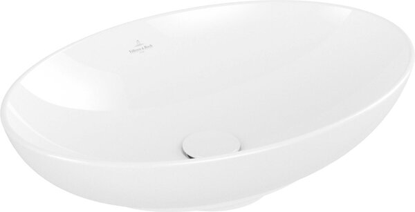 Villeroy & Boch Loop&Friends - Lavabo da appoggio, 560x380 mm, con sfioratore, bianco alpino 4A470001