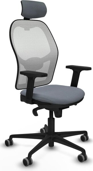 Sedia da ufficio con poggiatesta Piqueras y Crespo 2D036G2 Grigio