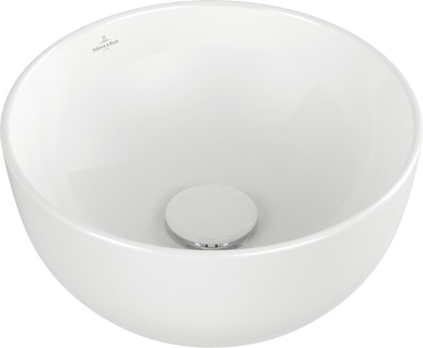 Lavabo da appoggio V&B Artis, 32,5 cm, rotondo, senza rubinetto a colonna, senza lavabo, colore Sage