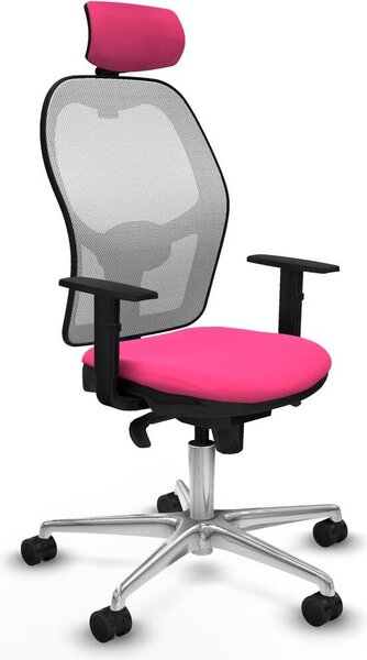 Sedia da ufficio con poggiatesta Jorquera Piqueras y Crespo 1D086N2 Rosa
