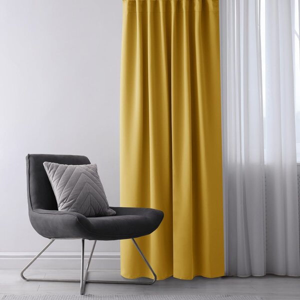 Tenda parzialmente oscurante gialla 140x175 cm Kierra – Restilo