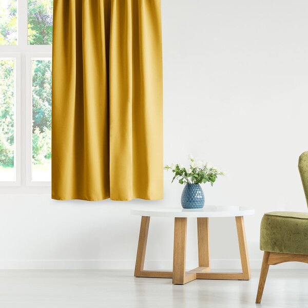 Tenda parzialmente oscurante gialla 140x175 cm Kierra – Restilo
