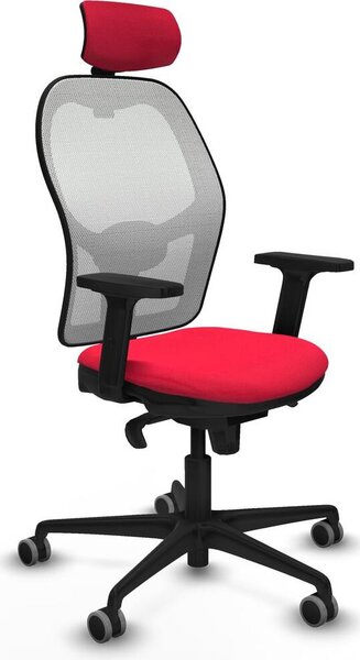Sedia da ufficio con poggiatesta Piqueras y Crespo 2D036G2 Rosso