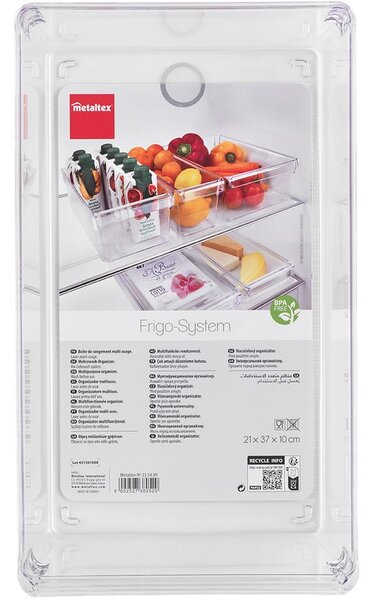Organizer per il frigorifero in plastica 37x20,5 cm Frigo – Metaltex