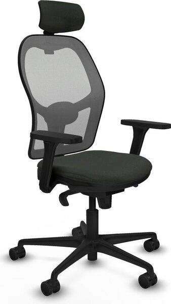 Sedia da ufficio con poggiatesta Piqueras y Crespo 3D036N2 Nero