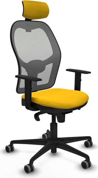 Sedia da ufficio con poggiatesta Jorquera Piqueras y Crespo 1D036G2 Giallo