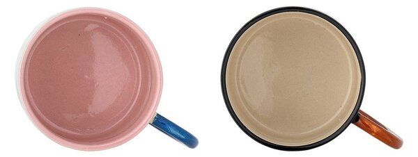Tazze in set nere/beige in ceramica 2 pz 300 ml Maricala – Bloomingville