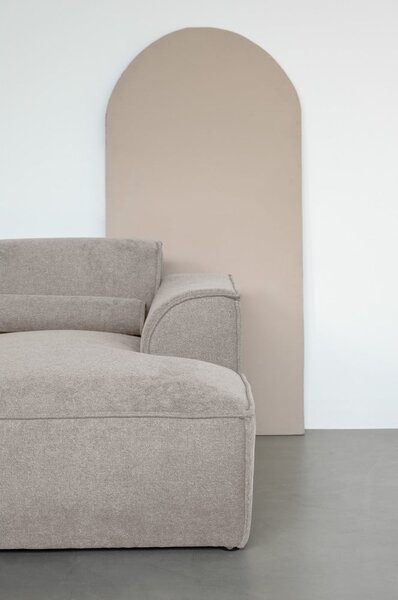 Divano angolare componibile beige (con penisola a destra) Flex Felix – Miuform