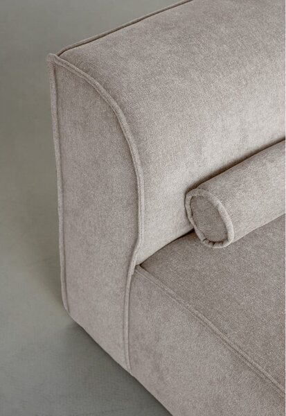 Divano angolare componibile beige (con penisola a destra) Flex Felix – Miuform