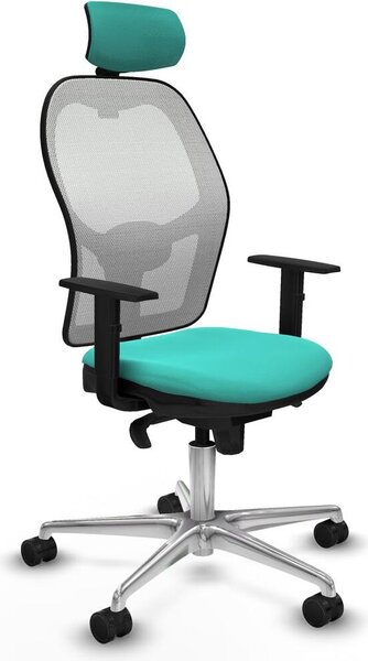 Sedia da ufficio con poggiatesta Jorquera Piqueras y Crespo 1D086N2 turchese