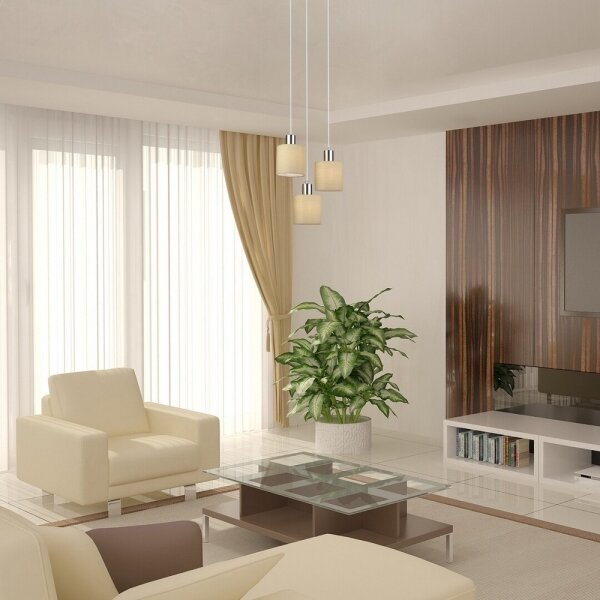 Rabalux 5012 - Lampadario a sospensione con filo NATINA 3xE14/25W/230V