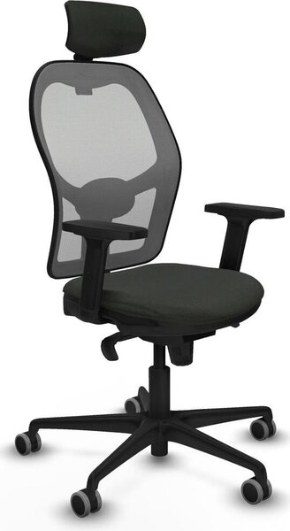 Sedia da ufficio con poggiatesta Piqueras y Crespo 2D036G2 Nero