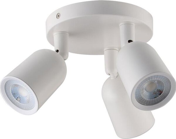 Faretto LED bianco - 3xGU10 - a parete - da incasso - IP20