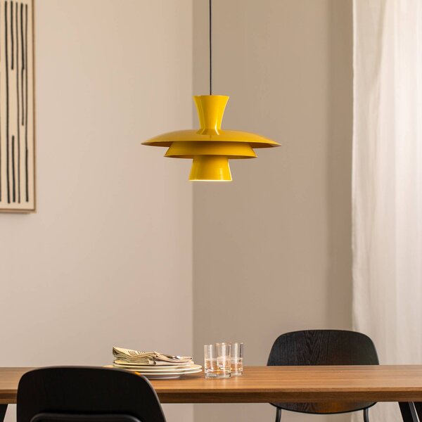 Lampada a sospensione Plato Luminex, dimmerabile, Giallo / Arancione, Soggiorno / Sala da pranzo, Metallo, Moderno, Lampada a sospensione