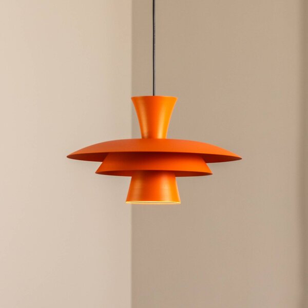 Lampada a sospensione Plato Luminex, dimmerabile, Giallo / Arancione, Soggiorno / Sala da pranzo, Metallo, Moderno, Lampada a sospensione