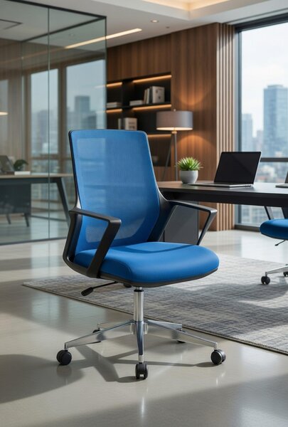 Moderna sedia da ufficio per lunghe sessioni di lavoro con supporto ergonomico
