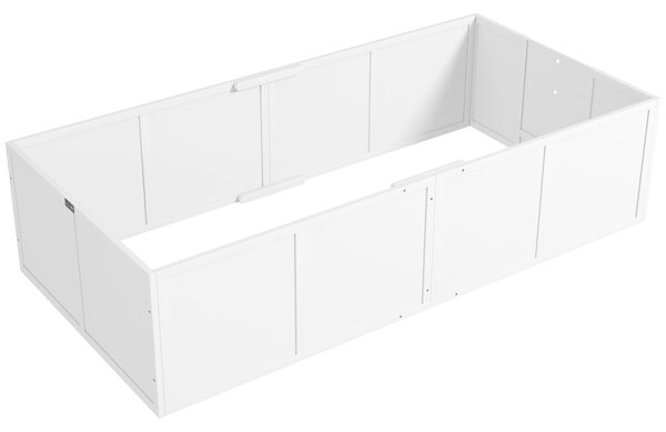 PawHut Box parto per cani e cuccioli, con ingressi regolabili, per cani grandi e piccoli, 196 x 96 x 48 cm, Bianco | Aosom Italy