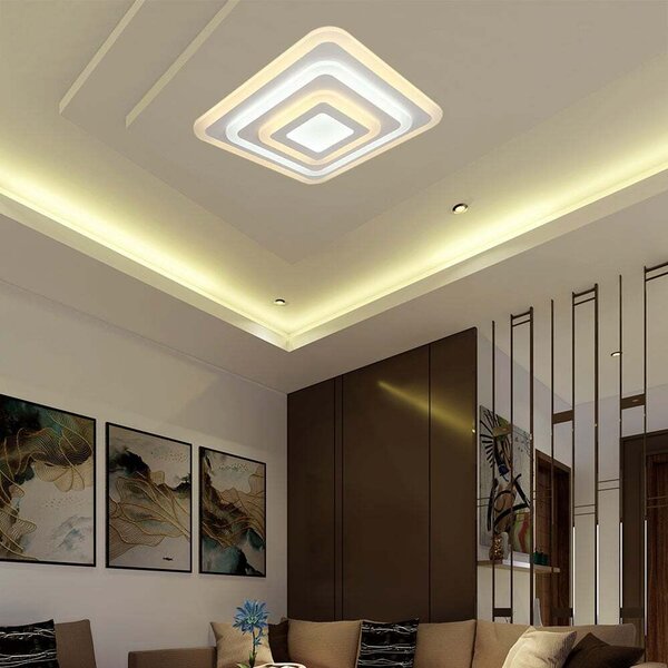 Plafoniera LED, acciaio, dimmerabile, cambio colore, D 49,5 cm