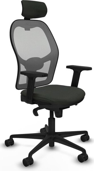 Sedia da ufficio con poggiatesta Piqueras y Crespo 2D036N2 Nero