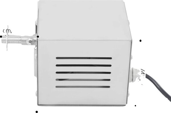 Motore per barbecue, potenza 25 W, struttura in acciaio inossidabile, grigio chiaro