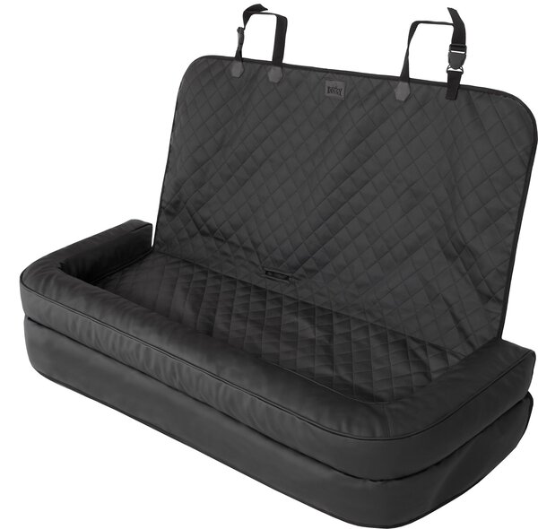 Box da trasporto BACK ( 135 x 45 cm ) per cani - Lettino per cani da bagagliaio e tappetino protettivo, sfoderabile, antiscivolo - Doggy
