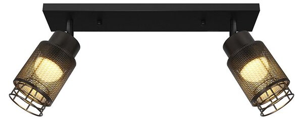 Lampada da soffitto a LED nera opaca moderna da 12 W, 3000 K, dal design piatto, per il soggiorno
