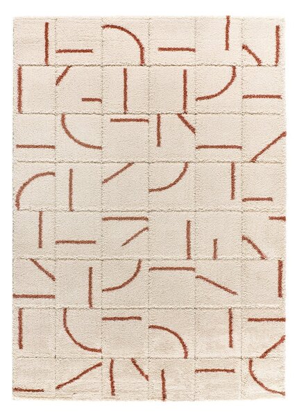 Tappeto color mattone/color crema 160x230 cm Brenda – Universal