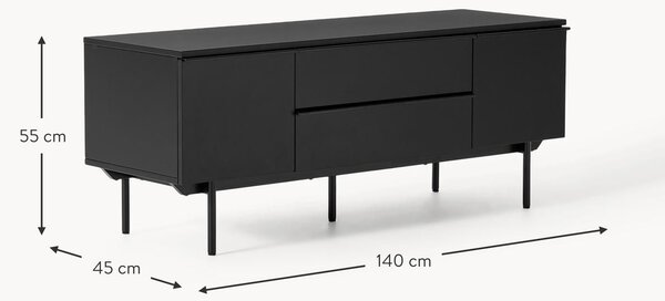 Credenza bassa in legno Elona