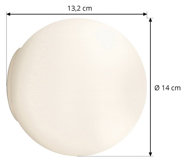 Artemide Applique da parete di design Dioscuri, dimmerabile, Bianco / Opale, Corridoio, Vetro, Design, Applique