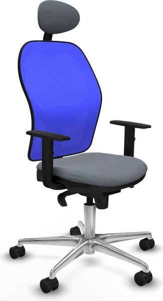 Sedia da ufficio con poggiatesta Jorquera Piqueras y Crespo 1D086N1 Grigio