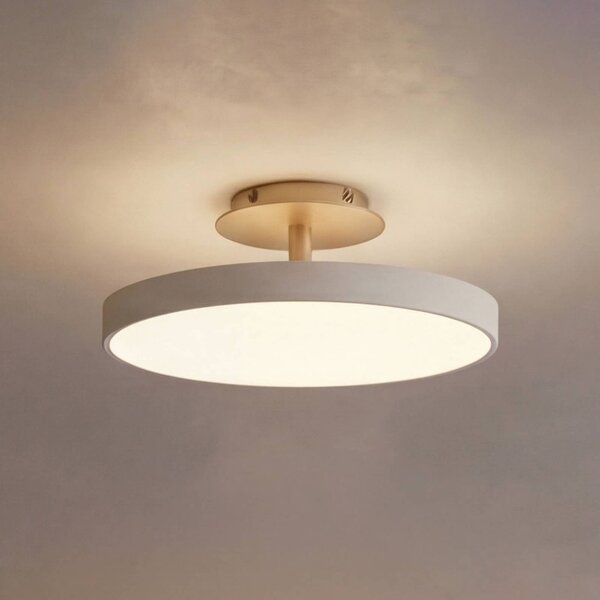 UMAGE Plafoniera di design Asteria UP PLUS, dimmerabile, Crema / Ambra, Soggiorno / Sala da pranzo, Metallo, Design, Plafoniera