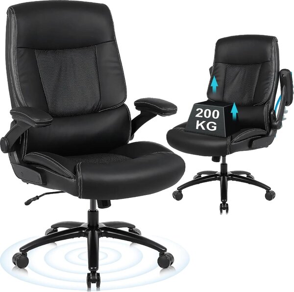 Sedia da ufficio, design ergonomico, supporto robusto, nero