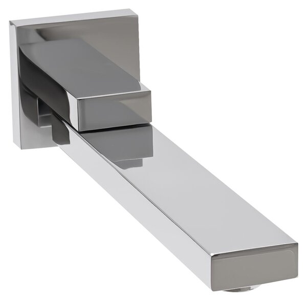 Rubinetto da lavabo, design moderno, bocca girevole a 180°, argento, G1/2, cromo