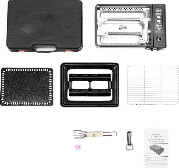 Barbecue a gas, design portatile, controllo della temperatura regolabile, YLLAQF-000200