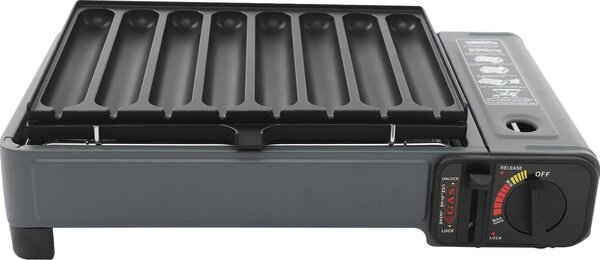 Barbecue a gas, design portatile, cottura efficiente, blu
