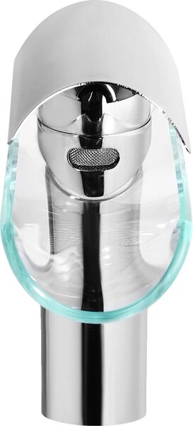 Miscelatore per lavabo, design moderno, materiali durevoli, argento