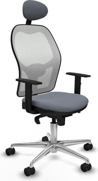 Sedia da ufficio con poggiatesta Jorquera Piqueras y Crespo 1D086N1 Grigio