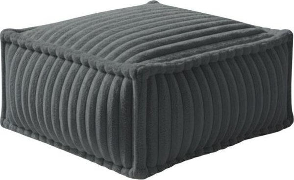 Modulo chaise longue per divano modulare in pelliccia a coste BANANAIR 80x60 cm grigio scuro