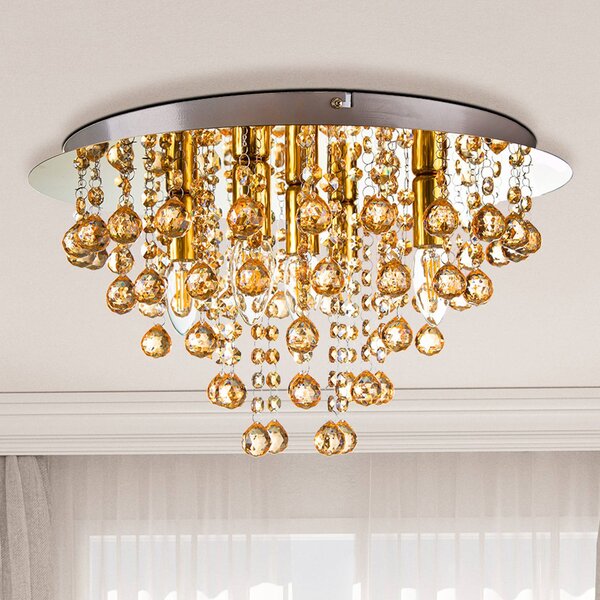 Globo Plafoniera soffitto London, dimmerabile, Ottone / Oro, Soggiorno / Sala da pranzo, Plastica, Moderno, Plafoniera