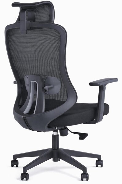 Sedia da ufficio ergonomica con poggiatesta e braccioli regolabili