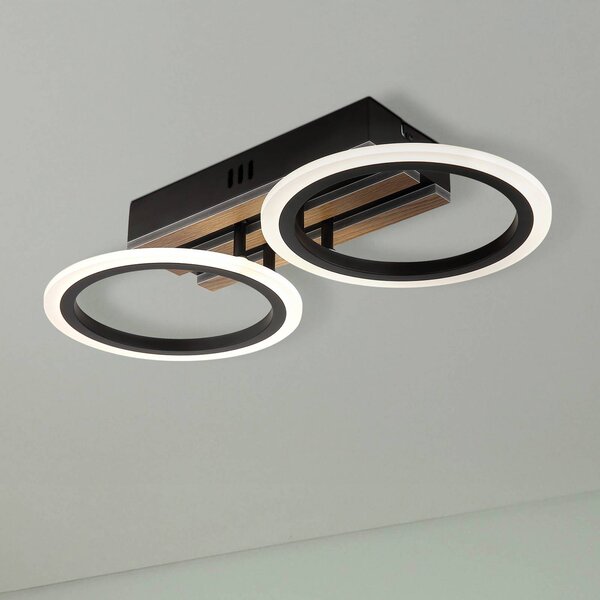 Globo Plafoniera a LED Blevins, dimmerabile, Nero, Soggiorno / Sala da pranzo, Metallo, Moderno, Plafoniera LED