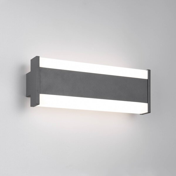 Trio Lighting Applique da esterni a LED DAWSON, Nero, Alluminio, Moderno, Applique LED da esterni