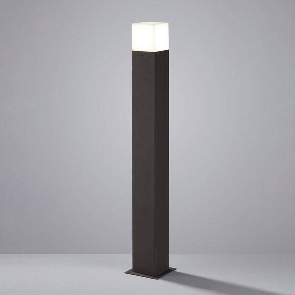 Trio Lighting Lampioncino da giardino HUDSON, Nero, Alluminio, Moderno, Lampada LED da esterni