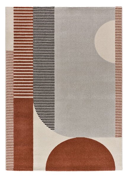 Tappeto rosso/grigio 200x290 cm Gaia – Universal