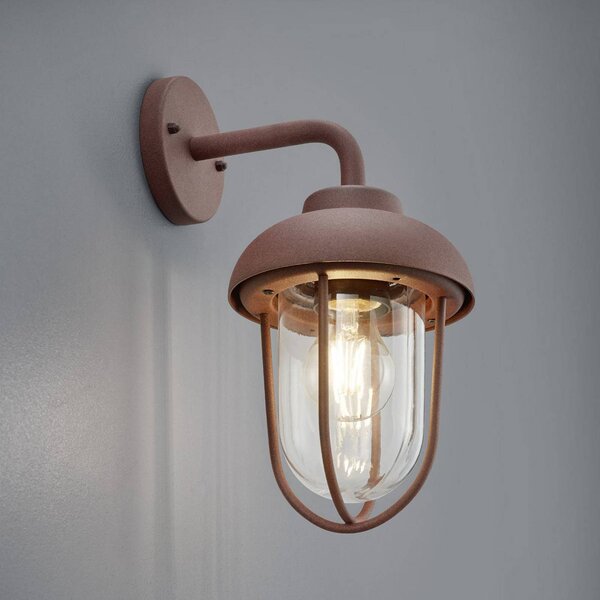 Trio Lighting Applique da esterni DUERO, dimmerabile, Marrone / Ruggine, Alluminio, Applique da esterni