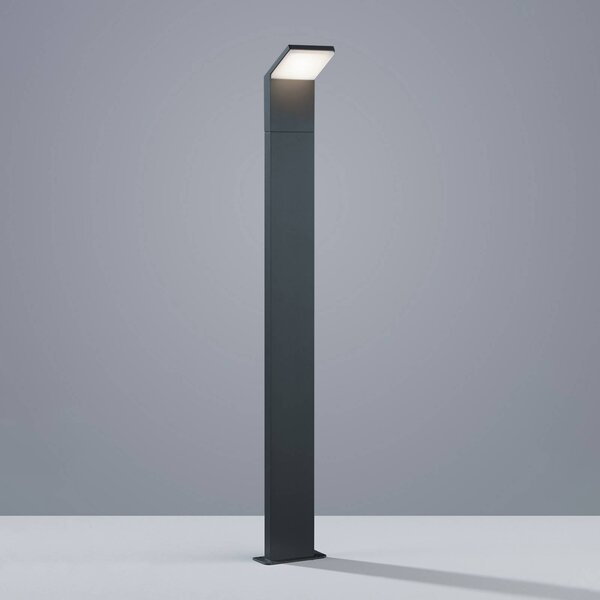 Trio Lighting Lampioncino da giardino PEARL, Nero, Alluminio, Moderno, Lampada LED da esterni